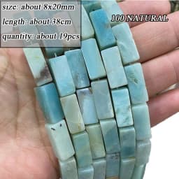 Wholesale Natural Amazonite Various Shape Stone Beads Round Faceted Rondelle Square Irregular for Jewelry Making Diy Bracelet