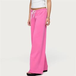 Y2K Solid Micro Flare Sweatpants Women Low Rise Drawstring Wide Leg Bootcut Pants Casual Street Lounge Sports Jogger Trousers