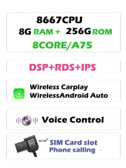 4G SIM DSP IPS Carplay Auto Android 13.0 8G+256G Car DVD Player GPS MAP RDS Radio Wifi Bluetooth For Hyundai Elantra 2014 2015