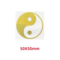 Five elements Yin and Yang Tai Chi Eight diagrams pattern metal stickers mobile phone stickers laptop car stickers decoration