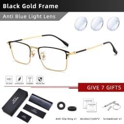 CLLOIO Ultralight Business Men Glasses Reading Glasses Anti Blue Light Myopia Prescription Glasses Hyperopia Optical Eyeglasses