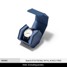 Oirlv Portable Watch Box Leather Watch Organizer Hexagon Watch Storage Box With Pillow Wristwatch Bag Birthday Gift Watch Case