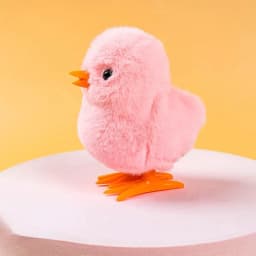 Yellow Jumping Chicken Clockwork Toy Walking Simulation Plush Wind Up Vintage Toys for Kids 2 to 4 Years Old Toys Gift