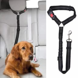 1/2pcs Dog Car Seatbelt Headrest Restraint Adjustable Reflective Pet Safety Seat Belt Clip Buckle Tether Large Medium Small Dogs