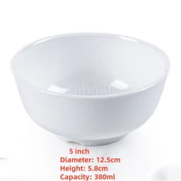 4.5 5 inch 2 10 pcs set Break resistant Melamine Bowl Thickened Flower Rice Soup Snack Bowl Plastic Food Tableware Chinese Bowls