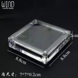 Creative Transparent Jewelry Display Box Necklace Pendant Case Acrylic Showing Case Holder Jewelry Gift Box Trinket Box