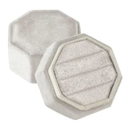 3 Rings Octagonal Display Box Dustproof Rings Storage Box Suitable for Proposals