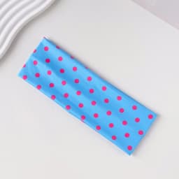 Y2K Retro Boho Breeze Wind Dot Stretch Women's Hairbands Korean Ins Fashion Wide Headbands Yoga Sports Dating Hair Accessories