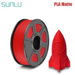 SUNLU PLA Matte Filament 1KG Shine-Free Printed Surface 1.75MM Frosted Texture Eco-Friendly Non-Toxic No Bubble Low Odor