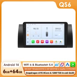 Hizpo 2 Din Android Auto Radio For BMW 5 E39 1995 - 2003 E53 X5 M5 Carplay 4G Car Multimedia GPS 2 Din Smart Car Systems AI Voice
