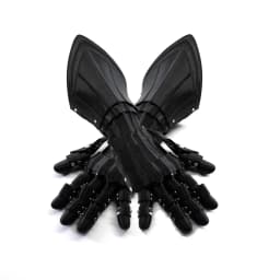 Medieval Knight Gothic Hand Armor 3D Printing Plastic Techwear Punk Long Gloves Man Woman Cosplay Mechanical Arm