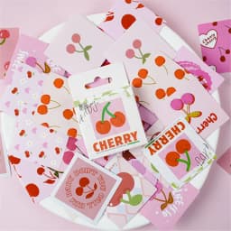 45 Pcs/Set Kawaii Strawberry Cheese Mini Paper Stickers for DIY Album Diary Scrapbooking Label Cute Stationery Decoration