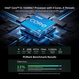 BMAX B6 Pro Mini PC Intel Core i5 1030NG7 16GB LPDDR4 512GB NVMe SSD Windows 11 WiFi 5 Bluetooth 4.2 Supports 4K@60Hz USB HDMI