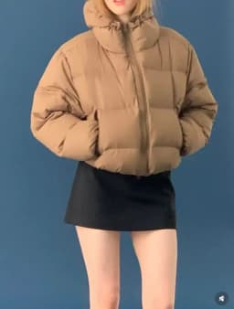Fashionable Short Duck down Jacket Coat Warm Winter Outerwear Hooded Smooth 90% down Women's Commute Style Zipper Closure