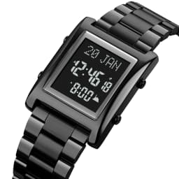 Azan Watch for Muslim Prayer with Qibla Compass Islam Al-Harameen Fajr Time Clock Include Hijri Calendar