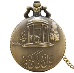 Retro Bronze Steampunk Persian Architectural Style Quartz Necklace Series Commemorative Pocket Watch For Male And Female Student