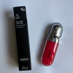 Kiko 3D Liquid Lip Glaze Transparent Lip Gloss Mirror Lipstick Nourishing Glossy Full Lips Not Fading Milk Tea Bean Paste Makeup