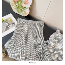 Sweet & Vintage A-Line Pleated Skirts for Tall Women - 2026 Spring Summer High Waist Flowy Skirt