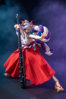 【High Quality] SHF 1/12 Scale Pirate King Yamato Red Long Style Pleated Skirt with Bow Knot Model for 6" Action Figure Body