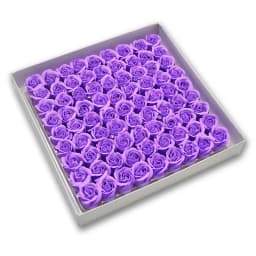 81pcs Three-Layer No Flower Base Rose Soap Flower Head Decoration Flower Box Wedding Bouquet Valentine'S Day Artificial Flower