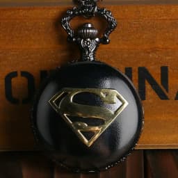 New Fashion Cool Black Blue Dial S Pendant Pocket Watch High Quality Men's Necklace Chain Women's Fob Watch for Super Gifts