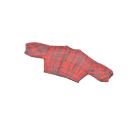 Clothes for Doll Fits Blyth Azone OB22 OB24 Doll Fashion Woolen Jacket Plaid Top Blue, Green, Black, Gray