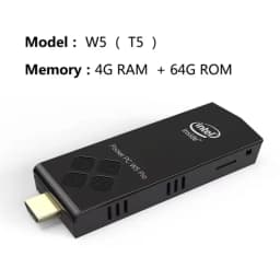 2026 W5 PRO Mini PC Windows 10 OS Intel Atom X5-Z8350 Quad-Core PC BT 4.2 2.4G/5G WiFi 4GB/8GB DDR3 64GB/128GB eMMC SSD USB3.0