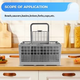 Multifunctional Dishwasher Basket Knife and Fork Storage Basket Foldable Cutlery Holder Dishwasher Basket Replacement Part