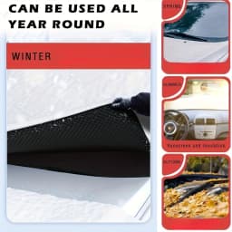 Automobile Snow Protection Cover for Front Windshield, Anti-Freezing and Anti-Frost Snow Magnetic Suction Snow Guard, Car Cover