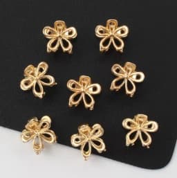 6-20pcs Mini Metal Hair Claw Clip Gold Silver Flower Butterfly Small Shark Clips Ins Korean Headwear For Women Hair Accessories