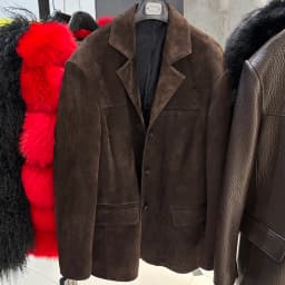 YOLOAgain Women's Oversized Suede Leather Blazer Single Breasted Real Leather Jacket Female 2025 Spring