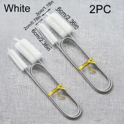 Aquarium Cleaning Brush for Water Filter Pump Lily Pipe Air Tube Hose Stainless Steel Fish Tank Brush Water Pump Accessories