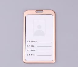 1Pcs Aluminum Alloy Work Name Card Holders Business Work Card ID Badge Lanyard Holder Men Women Metal ID Business Case