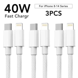 60W Fast Charging Nylon Braided USB-C to Type C Color Cable PD For iPhone 13 14 Pro Max 11 12 XR XS Max Plus Samsung Data Sync