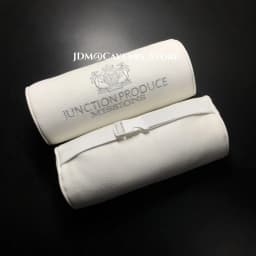 JP Pillows Junction Produce Black White Great Leather Neck Pillow Bolster Hold Throw Cushion Auto Seat Headrest Backrest