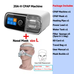 Resoxy 20AH Auto CPAP APAP household Sleep Therapy Machine With Sleeping Mask Heated Hose&Humidifier Portable Travel for Sleep