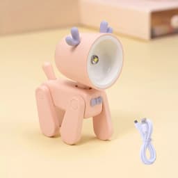 New Mini Night Light USB Rechargeable Table Lamp Cartoon Desktop Ornament Dormitory Bedroom Ambient Light Holiday Children Gifts