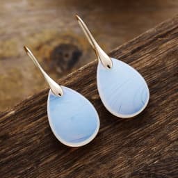 Classy Designer Hook Natural Stone Dangling Huggie Woman Waterdrop Earrings Elegant Gems Jewellery Creative Gifts