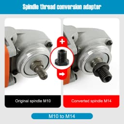 Angle Grinder Thread Conversion Adapter M10 M14 16 Nut Connecting Rod Internal to External Thread Power Tool DIY Accessories 1pc