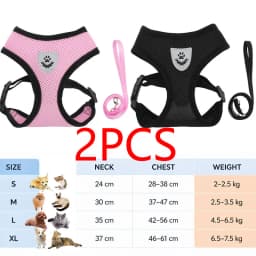 Cat Leash and Harness Cat Tent Kitten Harness Strap for Cats Neck Belt Anti Escape Pets Vest Harness Dog Neck Belt MBD01