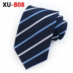 Polyester Jacquard Necktie 8 Cm Stripe Tie Business Casual Plaid Corbatas for Wedding Party Men Accessories Valentines Gift