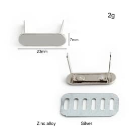 50/100PCS Rectangle Customized Metal Plate With Logo Tags For Sewing Bag Clothes Puppet Doll Handbag Purse Personal Brand Label