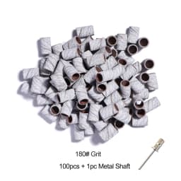 50/100pcs Nail Sanding Ring Bands Electric Manicure Nail Drill Bits 80/120/180/240 Grit UV Gel Polish Removal Accessory Tool