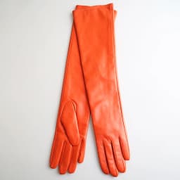 Multiple Colors 50cm Long Leather Gloves, Sheepskin Women's Leather Gloves, Warm Women's Winter Gloves, Simple Women's Gloves-22