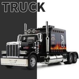 New 1/24 Alloy Trailer Truck Head Car Model Diecast Metal Container Truck Engineering Transport Vehicles Car Model Kids Toy Gift