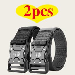 2-Piece Set, Men's Outdoor Sports Quick-Release Multi-Functional Symmetrical Buckle Multi-Functional Farm Work Gardening Belt