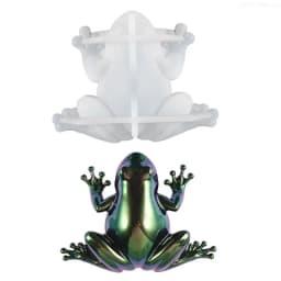 for Frog Snail Animal Crafts Silicone Mold Epoxy Jewelry Mold Resin Casting Pendant Mold Suitable for Diy Crafts F0S4