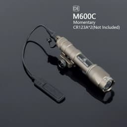 Tactical Surefir M600 M300 Airsoft Powerful Flashlight Dual Pressure Switch AR15 20mm Rail Hunting LED White Lamp Scout Lights