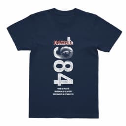Coolmind U0014-T2 1984 Graphic Print Men T Shirt O-Neck Loose Tshirt Men 100% Cotton Tee Shirts
