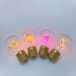 A70 Rechargeable Light Bulb Modeling Plasti Dimmable Creative Decorative Lamp Holiday Wedding Christmas Decor For Pendant Lamp